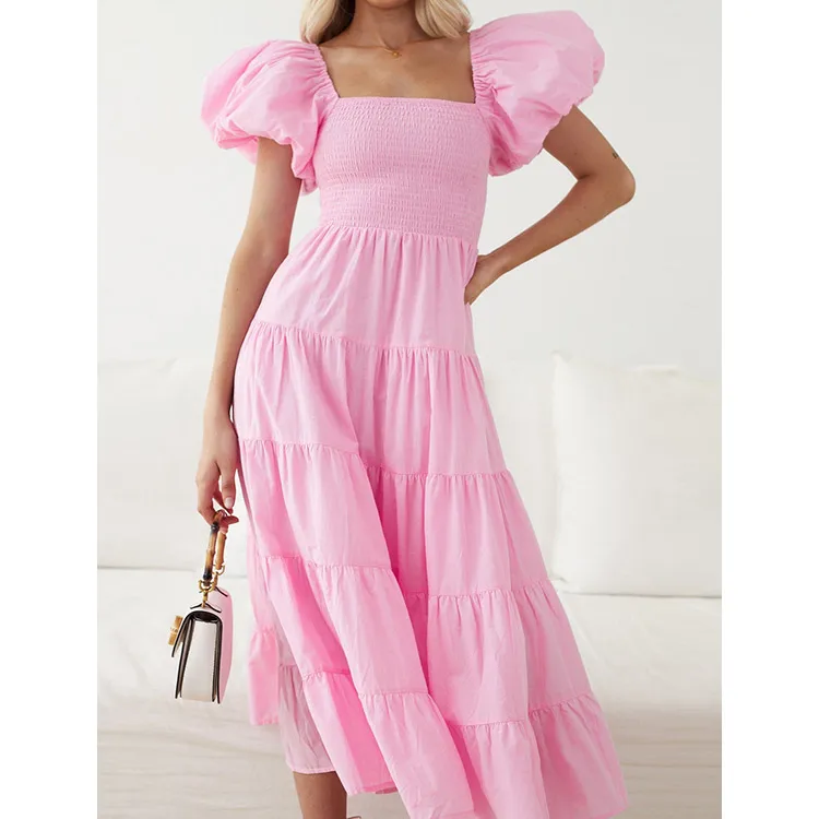 Woman Clothing Cotton Dresses